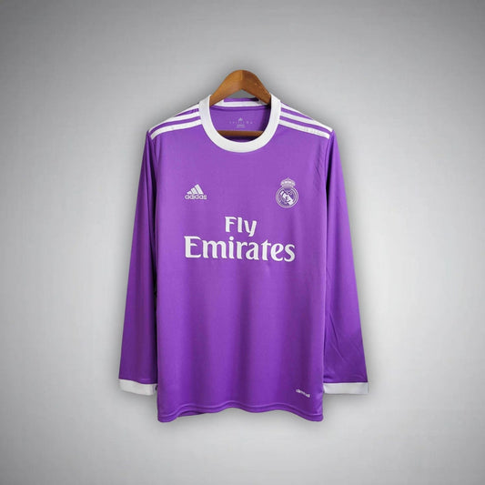 Real Madrid CF - Retro Bortetrøye 2016/2017 Longsleeve