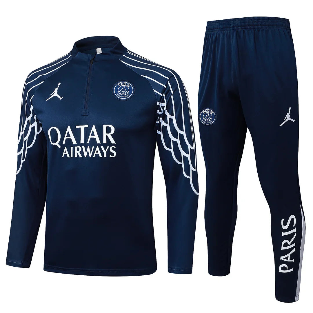 Paris Saint-Germain - 25/26 1/4 Zip Tracksuit Blue