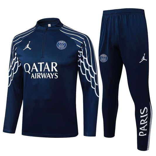 Paris Saint-Germain - 25/26 1/4 Zip Tracksuit Blue