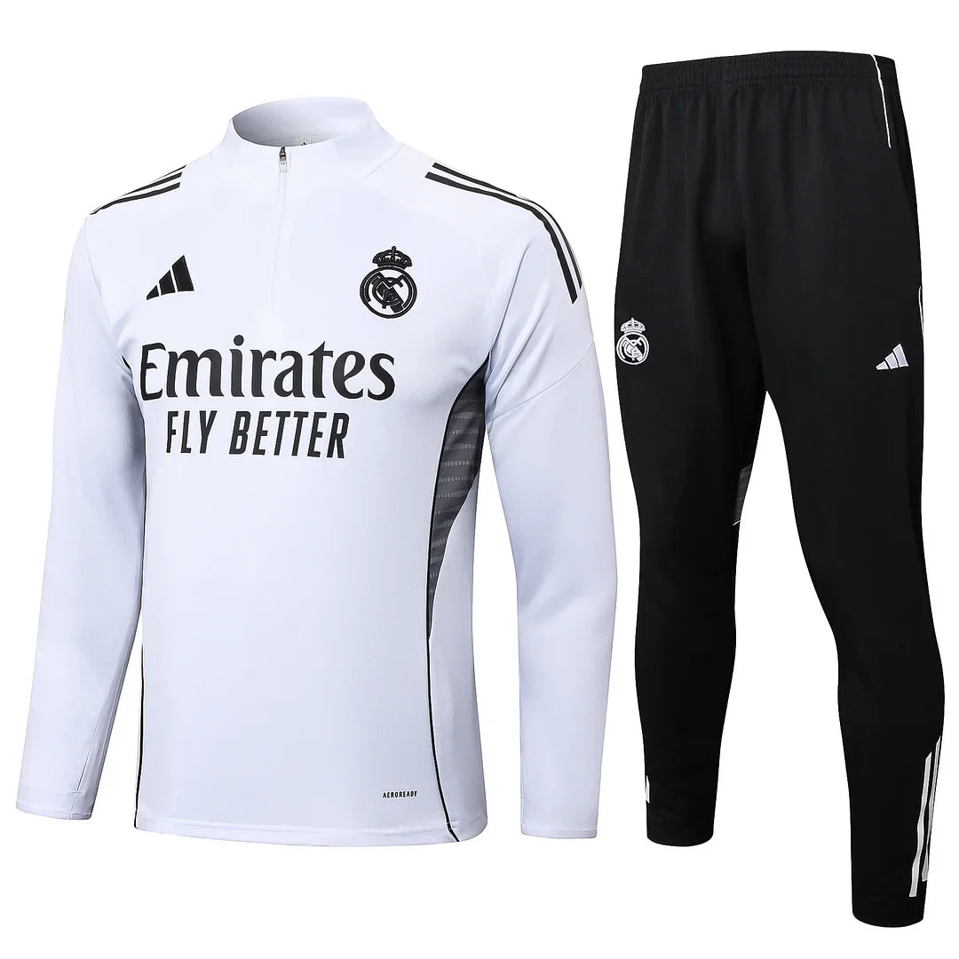 Real Madrid CF - Tracksuit White/Black