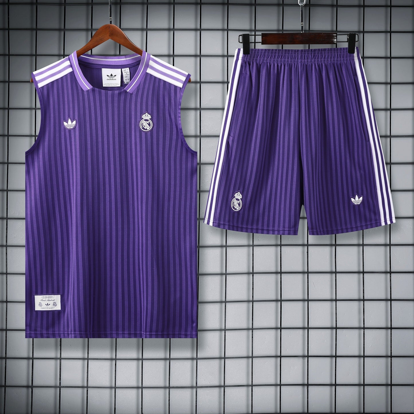 Real Madrid CF - Terrace Icons Tanktop Treningssett Purple
