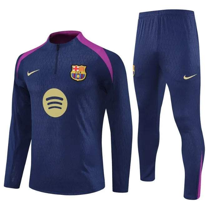 FC Barcelona - 25/26 1/4 Zip Tracksuit Blue