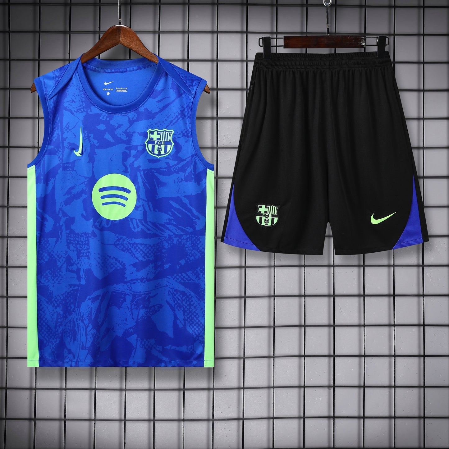 FC Barcelona - Tanktop Treningssett Neon Blue