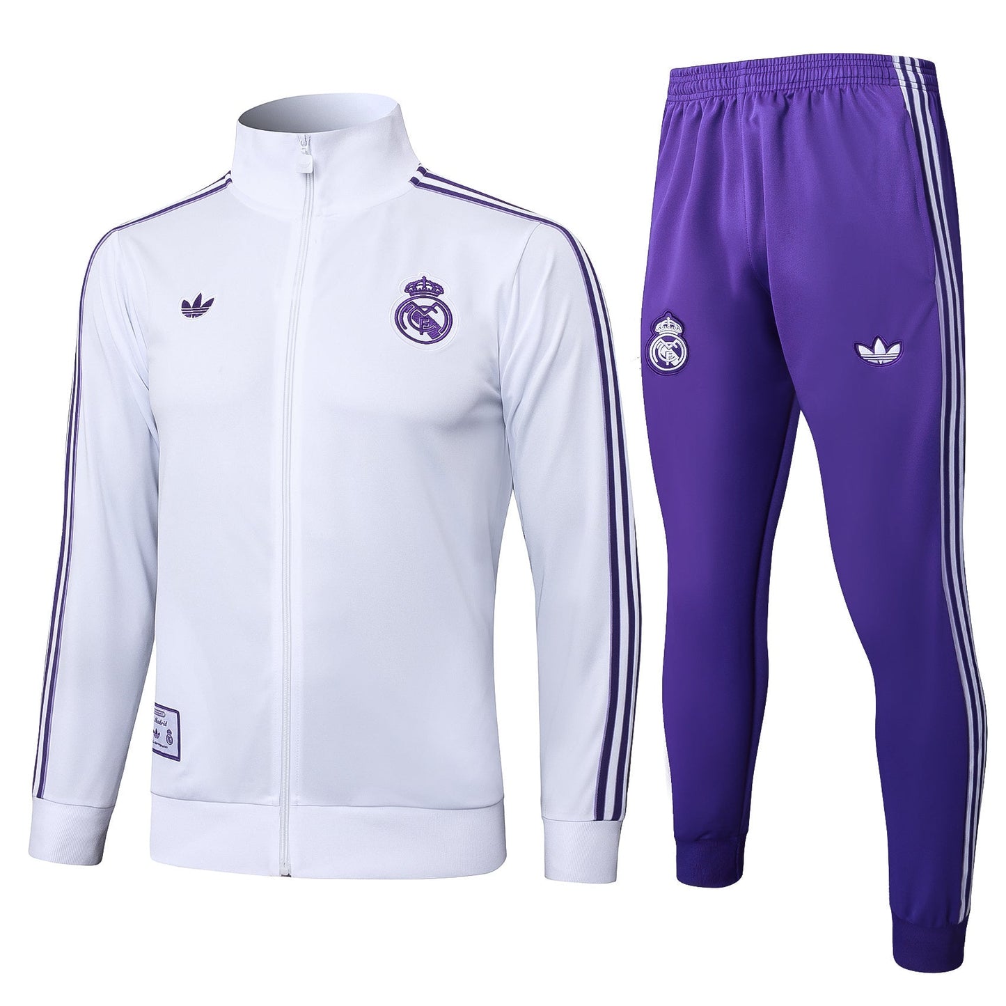 Real Madrid CF - Terrace Icons Tracksuit White/Purple