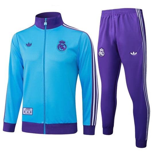 Real Madrid CF - Terrace Icons Tracksuit Blue/Purple